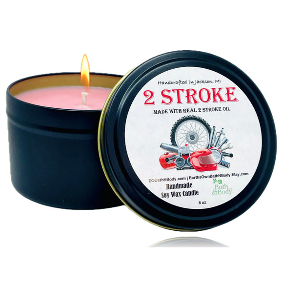 2 Stroke Engine Candle - Choose Size & Type in drop down menu