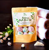 Pedicure Foaming Bath Bombs Gift Box 10 Piece Set | Gift for Her | Gift from Toddler | Foot Bath | Gift for Mom | Vegan