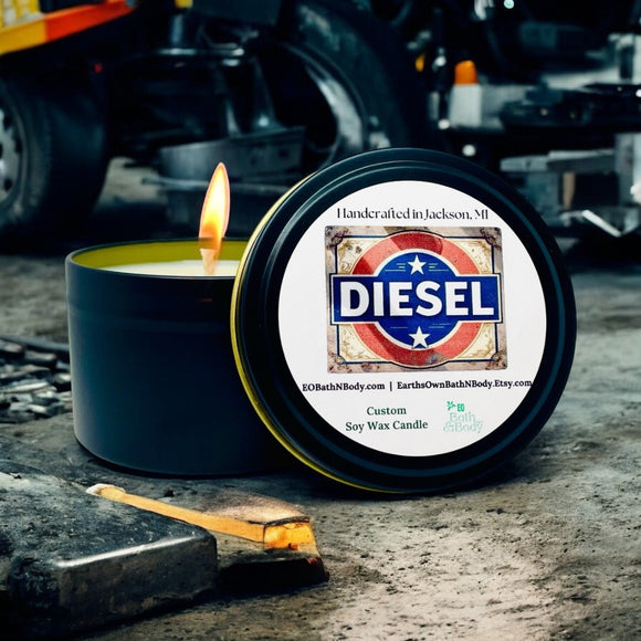 Diesel Fuel Scented Candle - 3 Sizes Available
