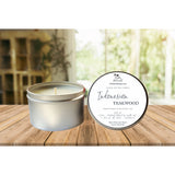 Indonesian Teakwood Luxury Soy Candle | Hand Poured | Zero Waste & Reusable | Minimalistic | Gift for Friend | 6 oz - Earth's Own Bath & Body