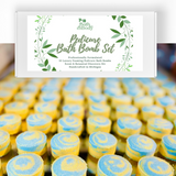 Pedicure Foaming Bath Bombs Gift Box 10 Piece Set | Gift for Her | Gift from Toddler | Foot Bath | Gift for Mom | Vegan - Earth's Own Bath & Body